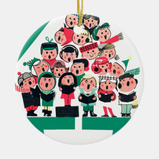 Christmas Carolers Ceramic Tree Decoration