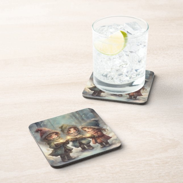 Christmas Carolers  Coaster (Right Side)