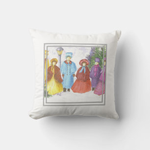 Christmas Carolers Cushion