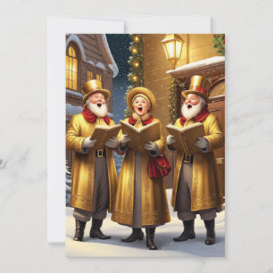 Christmas Carolers Holiday Card