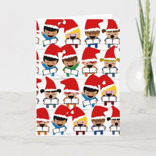 Christmas Carolers Holiday Card