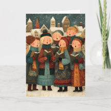Christmas Carolers Large Print Easy to Read