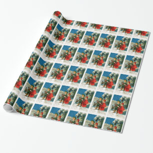 Christmas Carolers Wrapping Paper