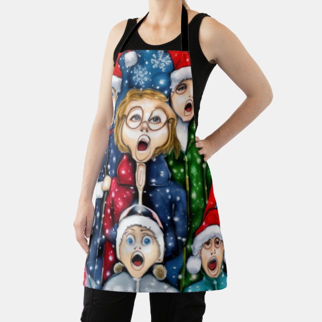 Christmas Caroling Apron (Insitu)