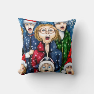 Christmas Caroling Cushion
