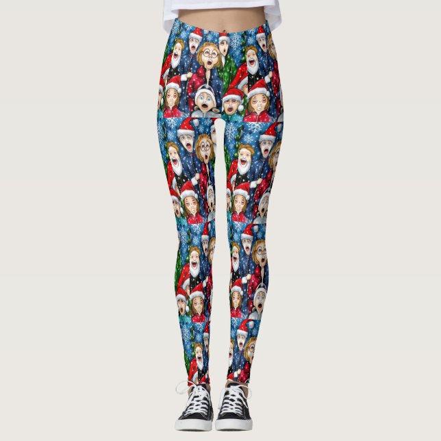 Christmas Caroling Leggings (Front)