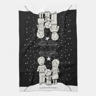 Christmas Caroling Tea Towel