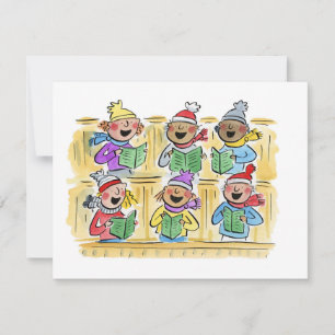 Christmas Carollers Invitation