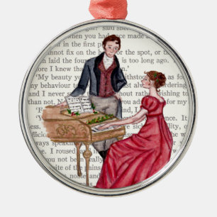 Christmas Carols at Pemberley Metal Ornament