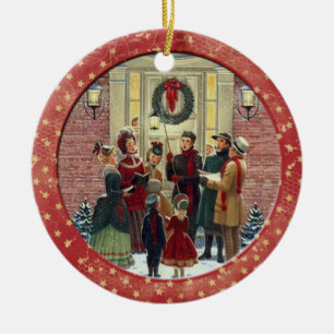 Christmas Carols Ceramic Ornament