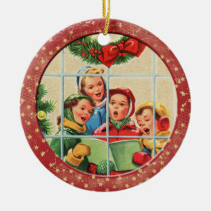 Christmas Carols Ceramic Ornament