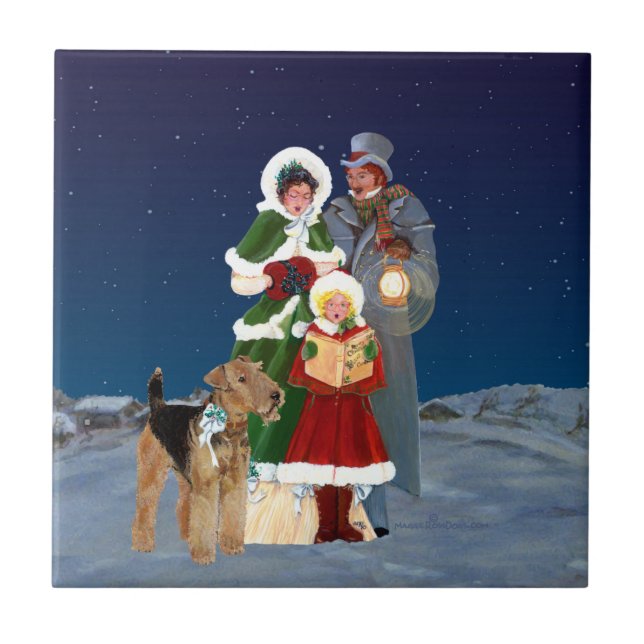 Christmas Carols Ceramic Tile (Front)