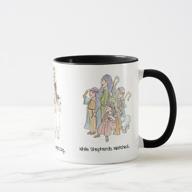 Christmas Carols Ringer Mug (Right)