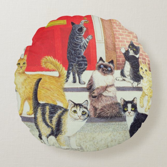 Christmas Carols Round Cushion (Front)