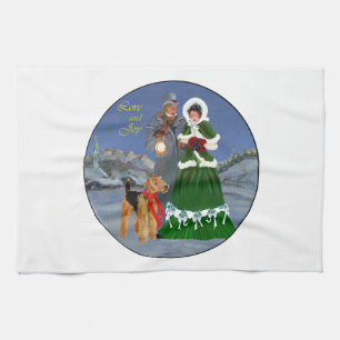 Christmas Carols Tea Towel