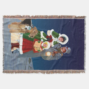 Christmas Carols Throw Blanket