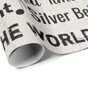 Christmas Carols Titles Wrapping Paper