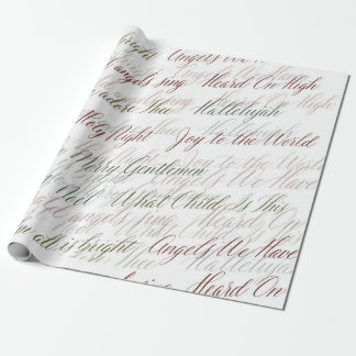 Christmas Carols Wrapping Paper