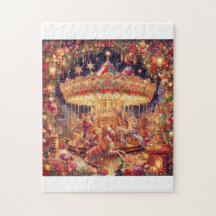 'Christmas Carousel Joy Puzzle,11" x 14", 252 piec