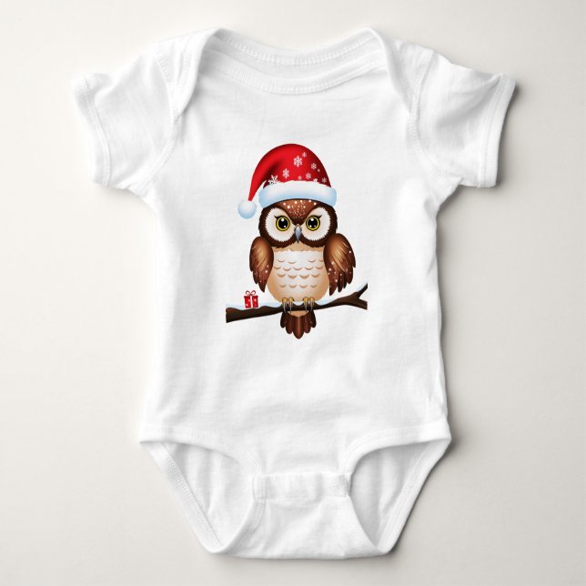 Christmas cart baby bodysuit (Front)