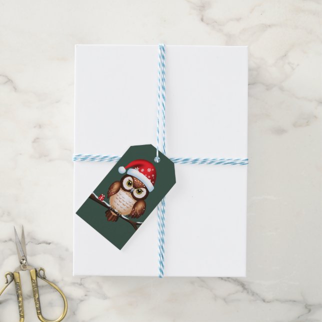 Christmas cart gift tags (With Twine)