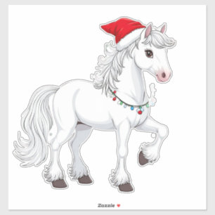 Christmas Cartoon Horse