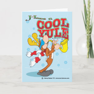Christmas Cartoon Jazz 5x7 Holiday Card
