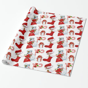 Christmas Cartoon Mix Wrapping Paper