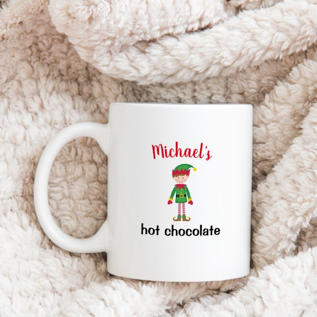 christmas cartoon personalised kids holiday custom coffee mug (Creator Uploaded)