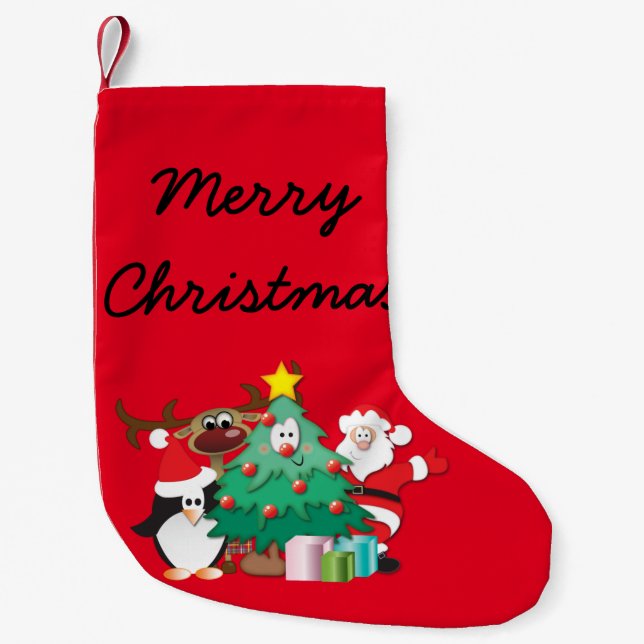 Christmas Cartoon Stocking (Front)