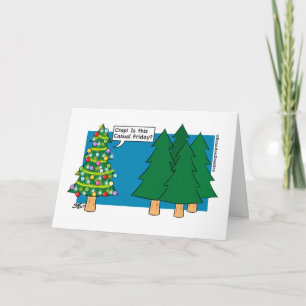 Christmas - Casual Trees Holiday Card