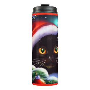 Christmas Cat 1 Thermal Tumbler