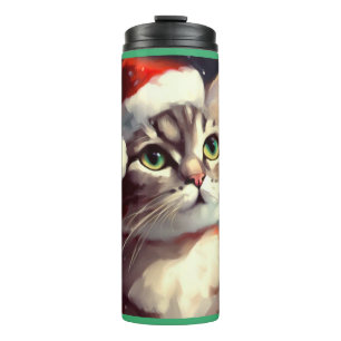 Christmas Cat 2 Thermal Tumbler