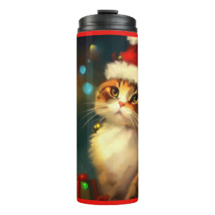 Christmas Cat 3 Thermal Tumbler