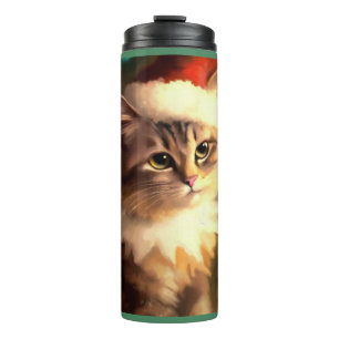 Christmas Cat 4 Thermal Tumbler
