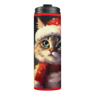 Christmas Cat 5 Thermal Tumbler