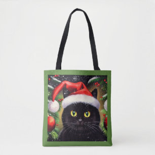 Christmas Cat 6 Tote Bag