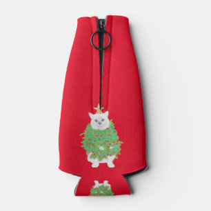 CHRISTMAS CAT BOTTLE COOLER