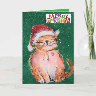 Christmas Cat Card