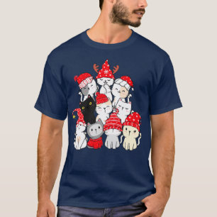 Christmas Cat Christmas Tree Christmas  T-Shirt