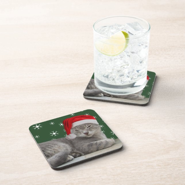 Christmas Cat Coasters (Right Side)