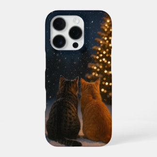 Christmas Cat Couple iPhone Case 16 Pro