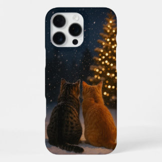 Christmas Cat Couple iPhone Case 16 Pro Max