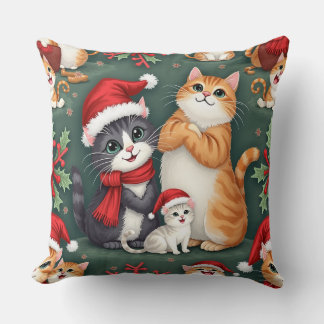 christmas cat cushion