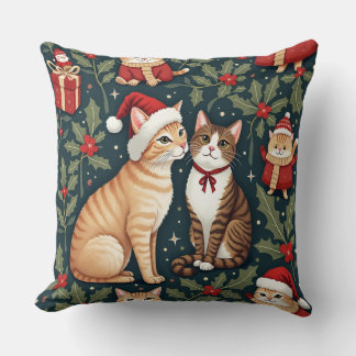 christmas cat cushion