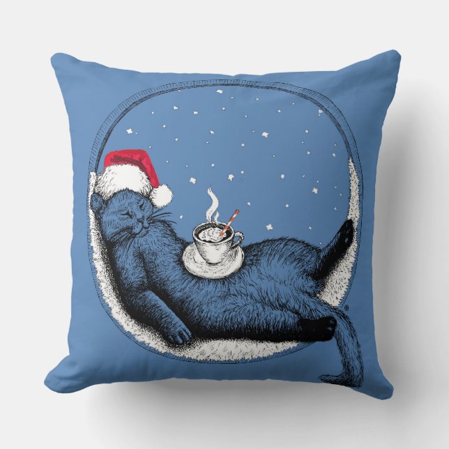 Christmas Cat Cushion (Front)