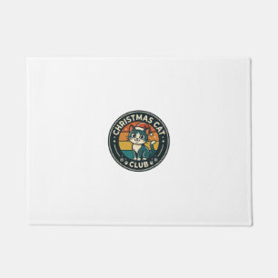 Christmas Cat Cute Kitty Design - Christmas Cat Cl Doormat
