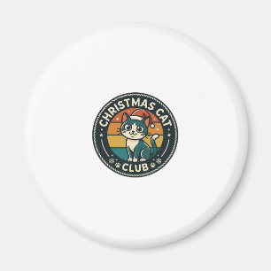 Christmas Cat Cute Kitty Design - Christmas Cat Cl Magnet