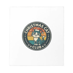 Christmas Cat Cute Kitty Design - Christmas Cat Cl Notepad