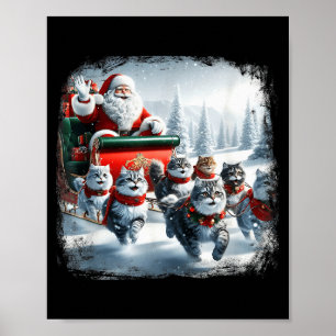 Christmas Cat Funny Cats For Everybody Xmas Men Wo Poster